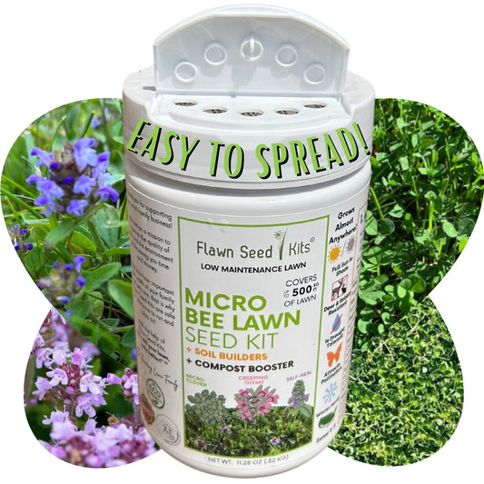 Micro Bee Lawn Seed Mixture - Easy Spread Shaker
