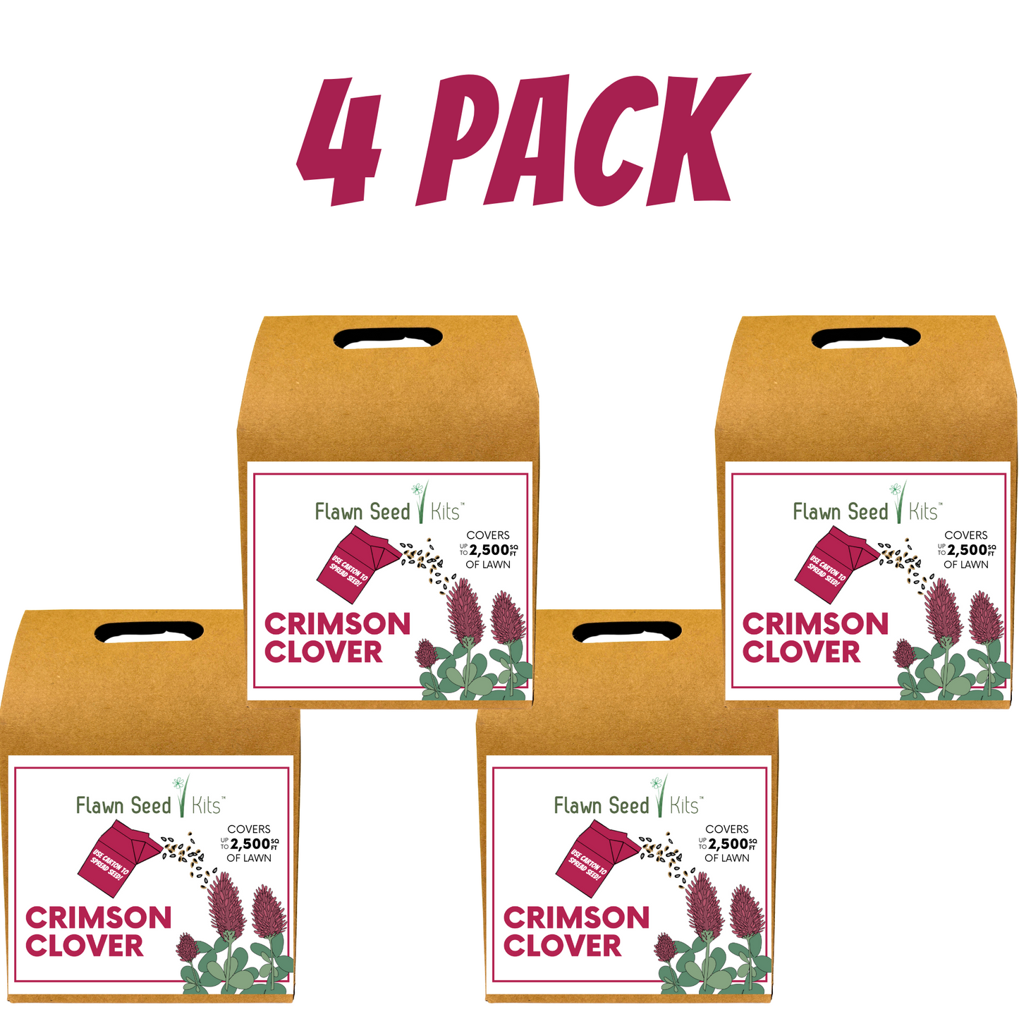Crimson Clover Eco-Friendly Seeding Kit