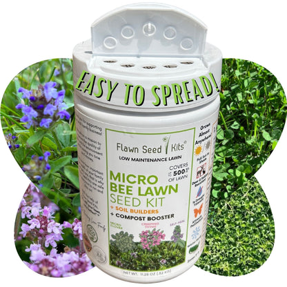 Micro Bee Lawn Seed Mixture - Easy Spread Shaker