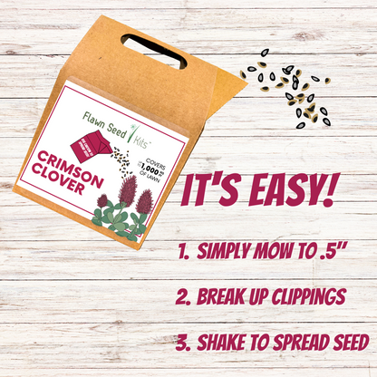 Crimson Clover Eco-Friendly Seeding Kit